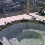 hot tub on the mountain