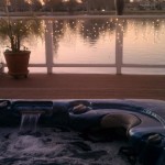 hot tub on the water