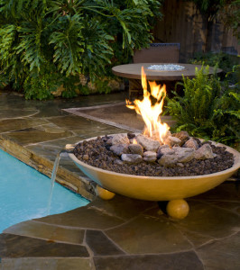 fire and water features are hot