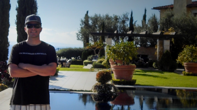 Jared Benson owner of local Laguna Beach Pool Service