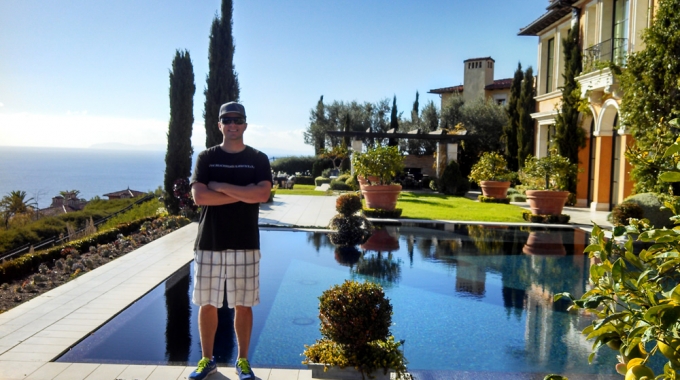 Jared Benson, owner of Newport Coast Pool Cleaning Company
