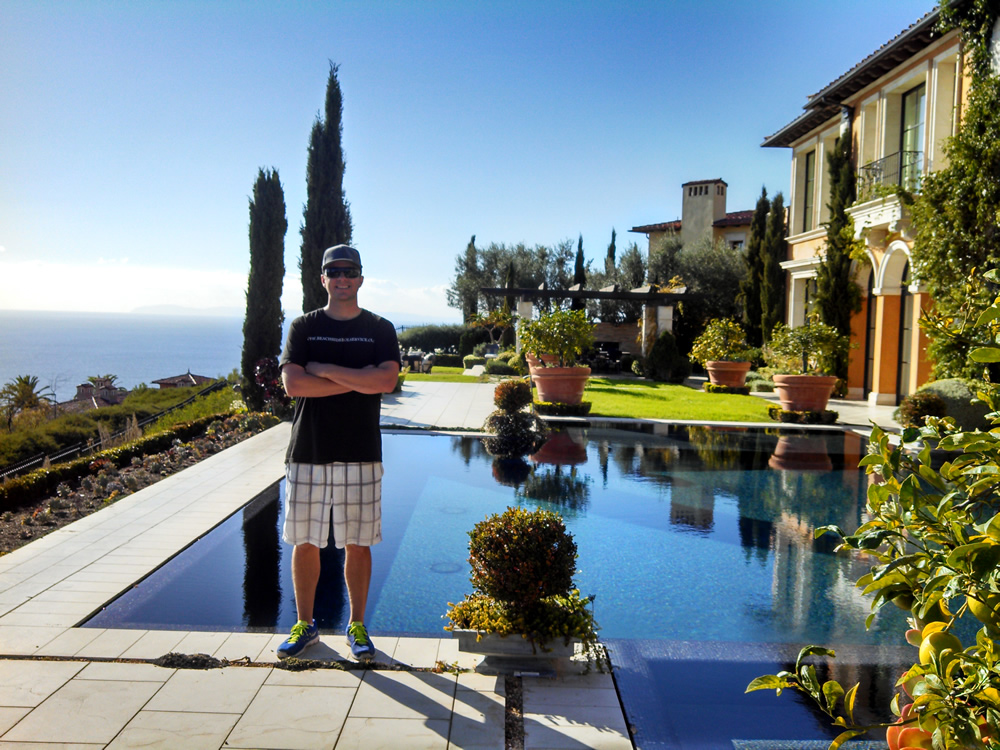 Jared Benson, owner of Newport Coast Pool Cleaning Company